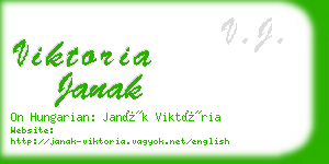 viktoria janak business card